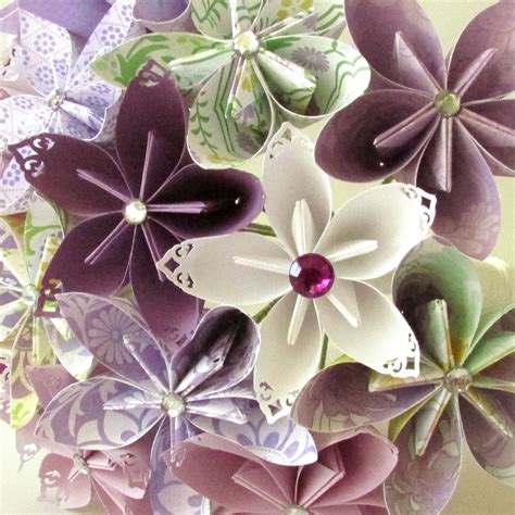 Check spelling or type a new query. Purple Origami Wedding Bouquet, $90.00 | Paper flower ...