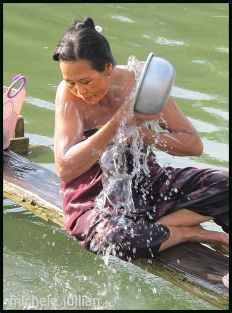All persons depicted herein were at least 18 years of age at the time of production. Myanmar bath time in the river. | Everything about Myanmar ...