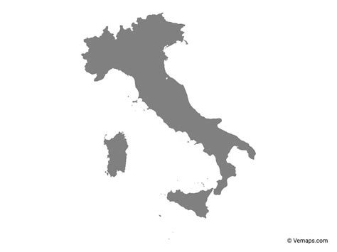 Secara geografis jika dilihat dari. Italia vektor peta - Peta dari Italia vektor (Eropa ...