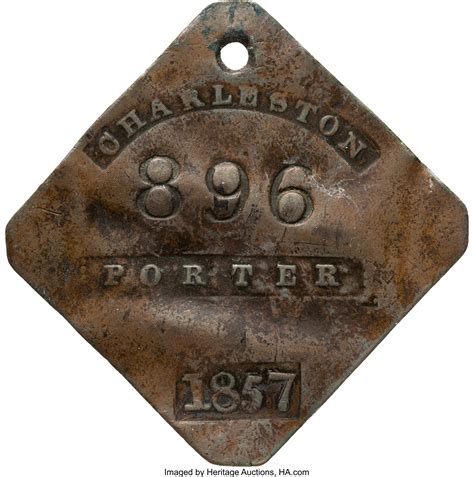 Otherwise, you can also choose a variable rate for your monthly. 1857 Charleston PORTER Slave Hire Tag Number 896 ...