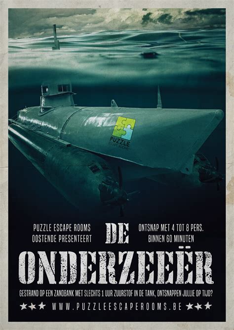 Een vaartuig dat onder het wateroppervlak kan varen bron: De Onderzeeër - Puzzle Escape Rooms Oostende | De beste escaperooms