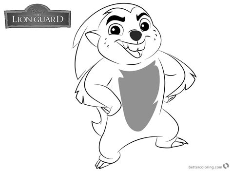 Bunga lion guard coloring pages. Lion Guard Coloring Pages Bunga - Free Printable Coloring ...