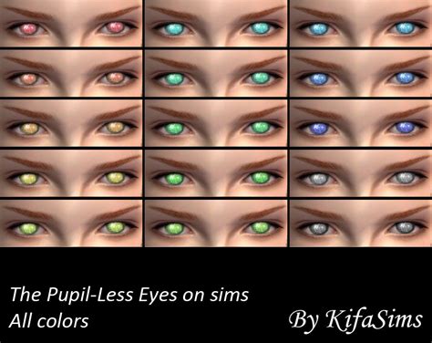 Recently i noticed that studios put sooo much detail into character's eyes, so what are some eyes worth looking at :p. Mod The Sims - " Pupil-Less Eyes