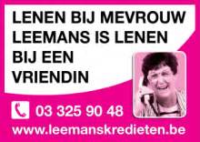 Lenen bij mevrouw leemans is lenen bij een vriendin. Hoofdsponsors | Kleine Bloemenstoet