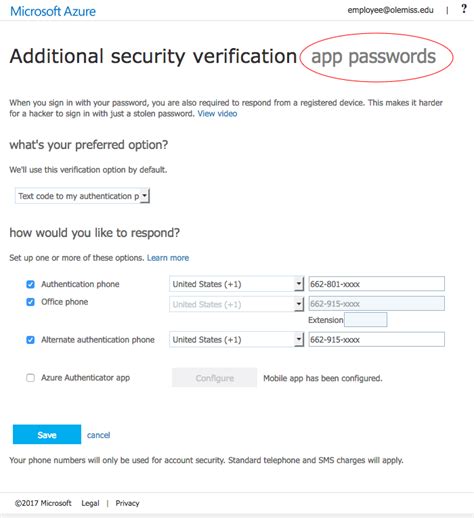 Go to settings > password. IT Helpdesk: App Password for Office 365 | University of ...