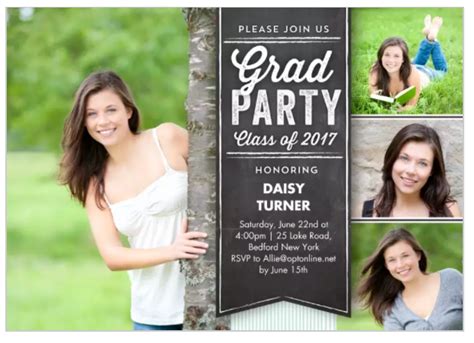 Celebrate your graduating senior with this personalized invitation featuring a photo strip collage or a bold the perfect announcement for senior guys but works just as well for ladies, too. Flat Glossy Photo Paper Cards with Envelopes, 5x7 | All ...