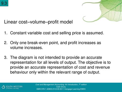 Following are the assumptions of cvp analysis cvp analysis assumes that there are no changes in the price and variable cost per unit irrespective of change in time period and relevant range. PPT - Cost-volume-profit analysis PowerPoint Presentation ...