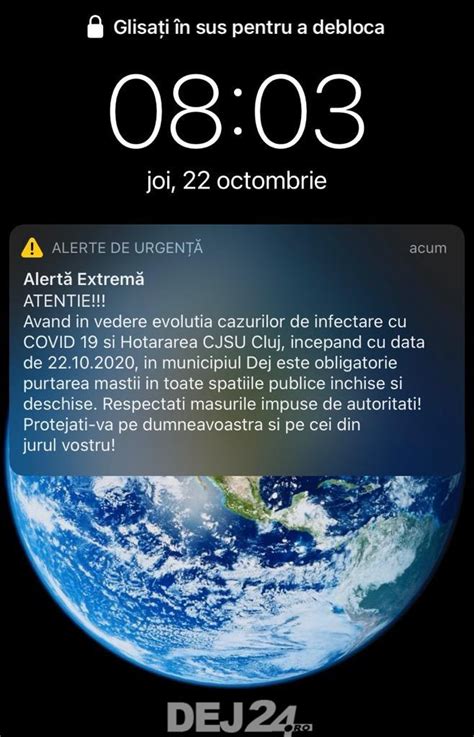 An alert may be a calendar reminder or a notification of a new message. Mesaj RO-ALERT primit de locuitorii din Dej - FOTO - Dej24.ro