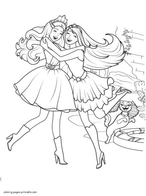 For kids & adults you can print barbie or color online. Barbie coloring pages printables || COLORING-PAGES ...