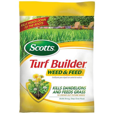 Learn how to fix an ugly lawn full of weeds. Scotts Turf Builder 14.29 lb. 5,000 sq. ft. Weed and Feed Lawn Fertilizer-24990 - The Home Depot
