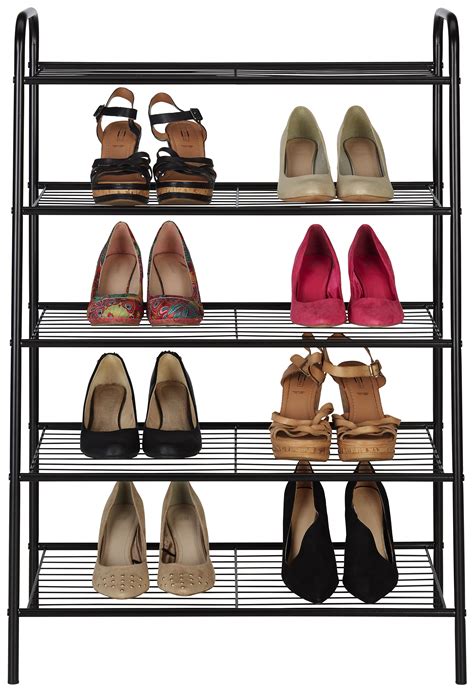 Das passende schuhregal für deinen stil > fünf bis fünfzig paar schuhe die auswahl reicht von einfarbigen schwarzen oder weißen modellen bis hin zu hochglanzregalen. Schuhregal aus Metall in Schwarz online kaufen mömax