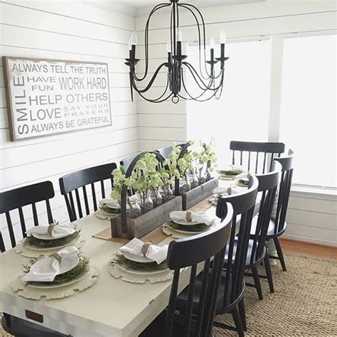 Our dining furniture options have you covered, no matter the size and layout of your room or how many people you need to seat. simply-farmhouse-dining-room-with-black-furniture ...