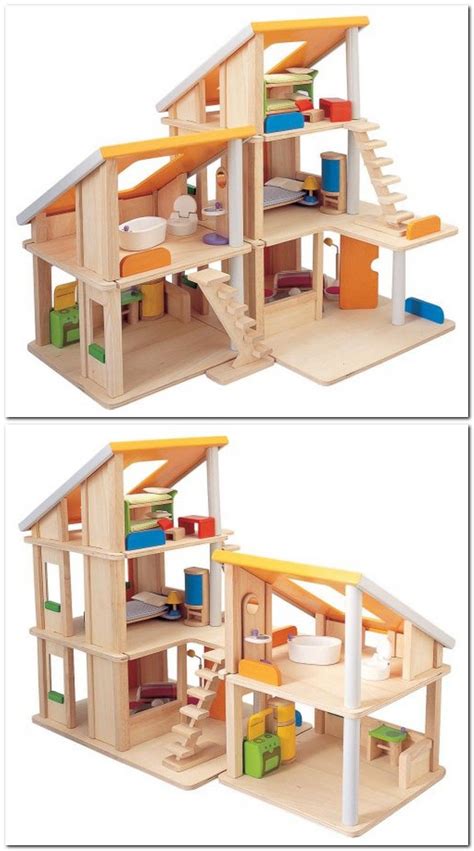 The easy indoor playhouse plans. Plan Toy Chalet Doll House with Furniture. #idea | Mini ...