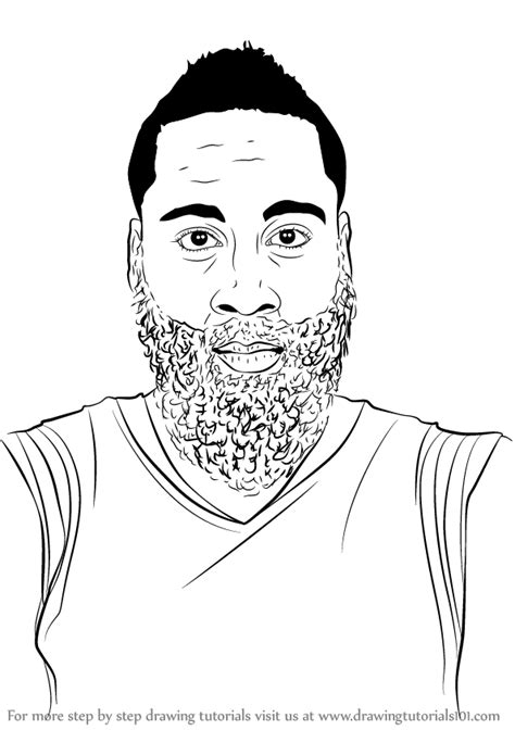 Feel free to print and color from the best 39+ james harden coloring pages at getcolorings.com. Learn How to Draw James Harden (Basketball Players) Step ...