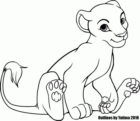 L is for lion coloring page from letter l category. Lion Outline - Coloring Home