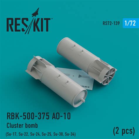 The company holds an informational agency rosbusinessconsulting. RBK-500-375 АО-10 Cluster bomb (2 pcs) (Su-17, Su-22, Su ...