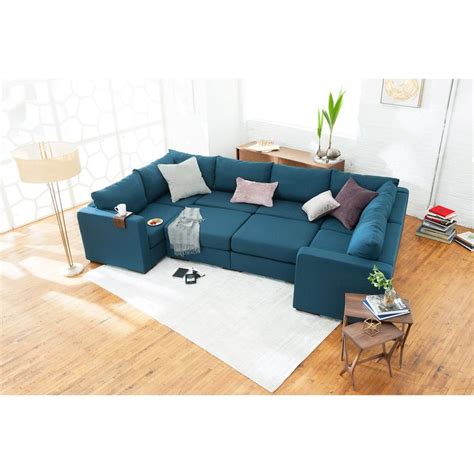 This couch is very comfortable and did not take very long to put together. Oversized Modular Sectional Couch | Modular living room ...