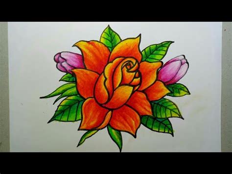 Mewarnai bunga bunga dengan crayon terbaru how to colouring flowers tutorial mewarnai. Mewarnai dan Menggambar: Cara Mewarnai Bunga Mawar Dengan ...