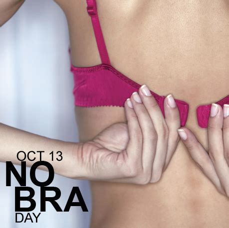 The entire month of october is declared breast cancer awareness month. No Bra Day: Can you go braless today? - Vanguard News