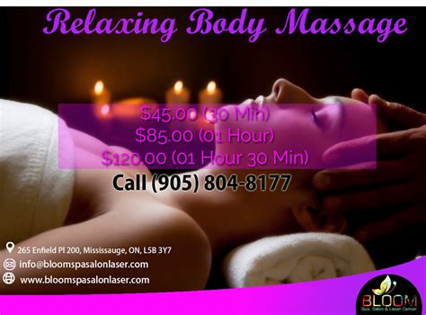 They're convenient, effective, and will keep you in good shape until your next massage appointment. BLOOM Presents Relaxing Body Massage Package , Now Make ...