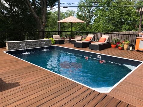 Above ground pools finished with custom materials Above Ground Pools Gallery - Custom Above Ground Pools by ...