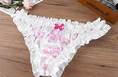 pouch frilly crossdress briefs ruffled bloomers brief babydoll crossdresser filly wire thongs string include