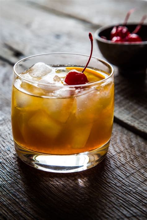 Some of these bourbon cocktail recipes may traditionally call for either rye or bourbon. Bourbon Maple Cocktail | Holiday Cocktail Recipes | POPSUGAR Food Photo 1