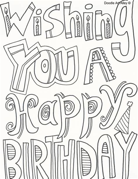 Dragons playing hide and seek coloring page. Birthday Coloring Pages - Doodle Art Alley in 2020 ...