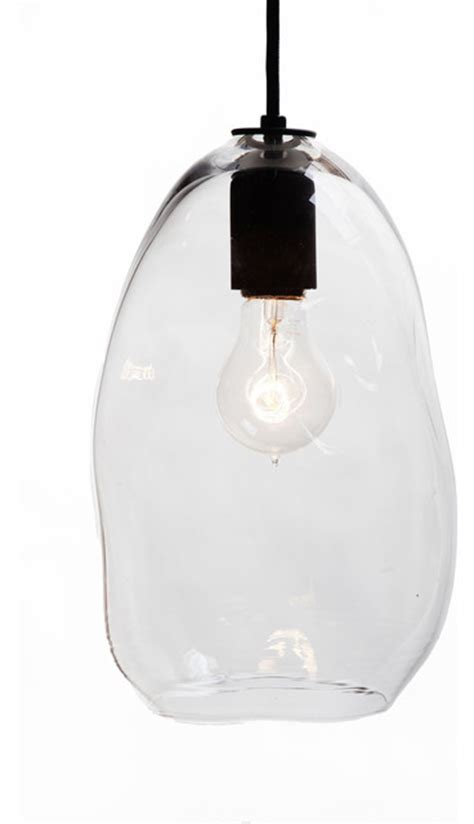 My bedroom has a very nice looking flush mounted ceiling light with a glass dome. Hand blown bubble glass pendant light