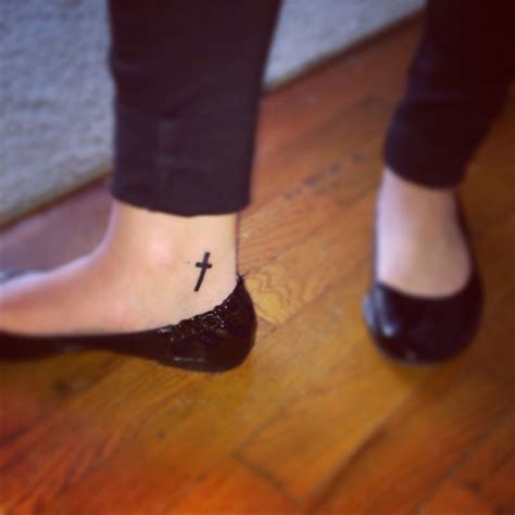 Maybe you would like to learn more about one of these? Cross tattoo. Inside of ankle | Beauty | Pinterest | Tattoos and body art, Love and Love this