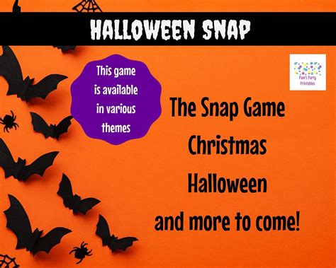Virtual Game Halloween Snap Game! PowerPoint Game, Interactive Game, Teen Game, Halloween Party 
