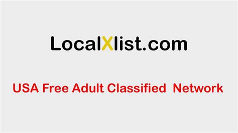 While the free apps and sites are not 100% legit, they can provide a great place to meet people, and if they are legit and legitimate, you'll be set for a happy and fulfilling life. Localxlist USA Free Personal Classified Network | Free ...