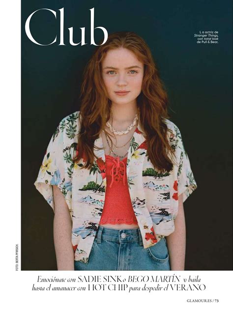 Her birth name is sadie sink and she is currently 19 years old. Sadie Sink - Glamour Espana Magazine (August 2019) | GotCeleb