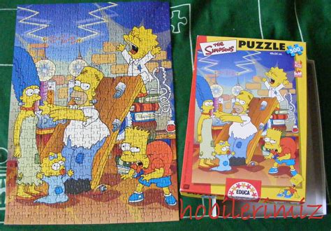 Finished puzzle size is 19 x 27 inches (48.26cm x 68.58cm). Hobilerimiz: The Simpsons Puzzle