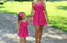 mommy daughter mom matching mother sexy outfits fashion dresses girl daughters mini cute clothes disney pink pose