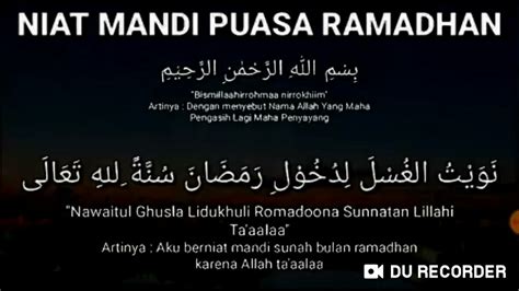 Menurut mereka, doa niat puasa ramadhan di siang hari. Niat Mandi Bulan Ramadhan / Ini Niat Mandi Puasa Ramadhan ...