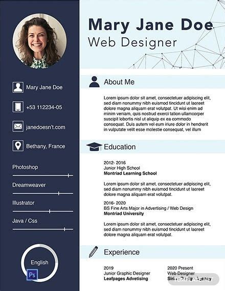 Keep in mind that the interviewer may not read every single line. Instantly Download Free Web Designer Fresher CV Template ...