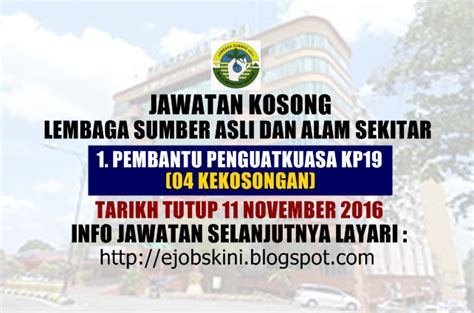 Tealah diadakan pada 13/10/2011.melibatkan 30 orang peserta daripada jas sabah dan sarawak. Jawatan Kosong Lembaga Sumber Asli dan Alam Sekitar ...