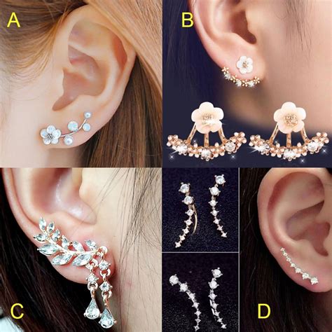 Cosmo ingin memilihkan referensi gaya tindik telinga yang keren untuk penindik pertama seperti kamu. Anting Korea Earrings Perak/Emas Cabang / Bunga / Jumbai ...