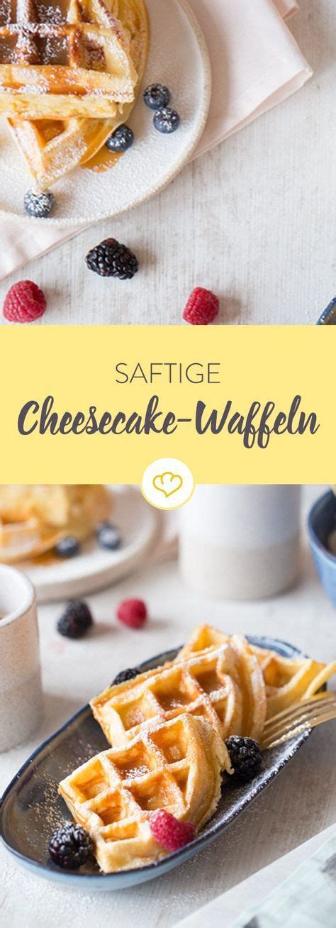 Dieses rezept solltest du dir also gut aufbewahren! Kuchen in der Waffel: Cheesecake-Waffeln | Rezept ...