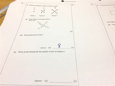 Platoons) and three shifts to provide 24/7 coverage. Work out the formula for the number of dots in pattern n - Ask.ManyTutors