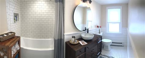 The bigger the bathroom, the larger the cost of the remodeling budget needs to be. Our "one-month" turned three months DIY complete bathroom remodel. Cost: about $3.5-4k, overall ...