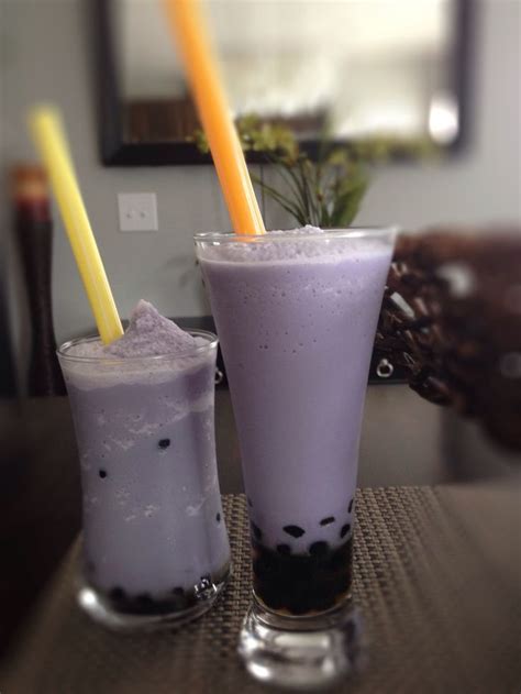 Taro bubble tea is high in carbohydrates, most of which comes from sugar, as well as a high level of this is a particular kind of bubble tea, broadly known as boba tea, that uses taro, a starchy plant in a. Taro bubble tea with tapioca pearls | Taro bubble tea ...