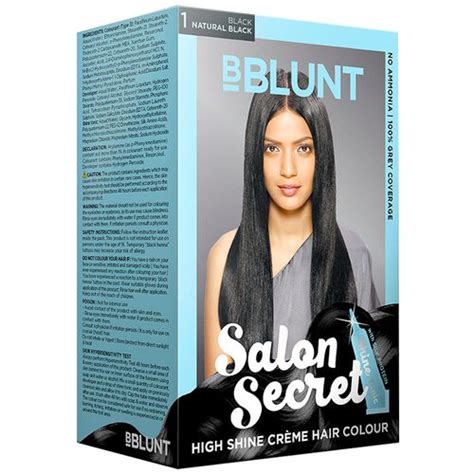 For it to work at its best potential, your hair needs to be clean. Buy Bblunt Salon Secret High Shine Creme Hair Colour Black ...