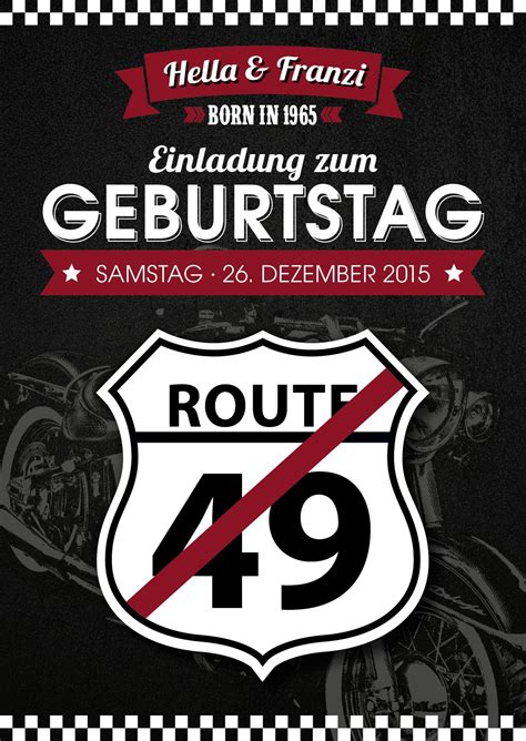 Geburtstag verschicken möchte, sollte man sich diese vorlagen für karten zum selber ausdrucken anschauen. Einladung zum 50. Geburtstag für Motorradfans.