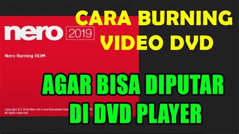 Check spelling or type a new query. BEGINI CARA BURNING DVD VIDEO, AGAR BISA DIPUTAR DI DVD ...