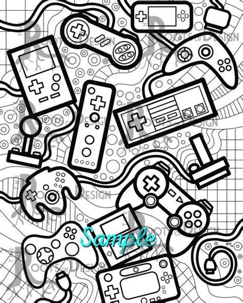 They'll really help you improve. INSTANT DOWNLOAD Coloring Page - Video Game Controllers ...