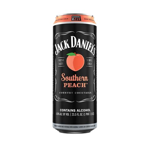 A clean finish with fresh fruit and tennessee whiskey balancing the taste experience. Jack Daniel's Country Cocktails Southern Peach Malt Beverage, 23.5 oz, 9.6 Proof - Walmart.com ...