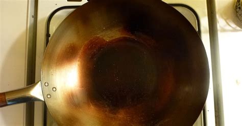 Before and after@process of seasoning my beautiful wok they my daughter got me for mother's day! Seasoning a wok: cooking as an extreme sport | Anna Chen ...