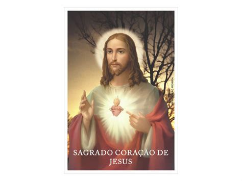 Isso porque, ele é comemorado na segunda sexta feira depois do corpo de cristo. Milheiro Santinho Sagrado Coração de Jesus Oração Promessa ...